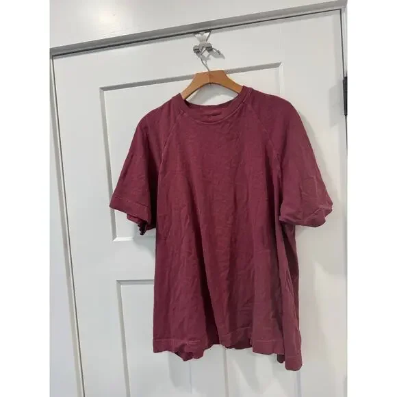 Free People Movement Icon T-Shirt Burgnady Red S - Picture 2 of 5